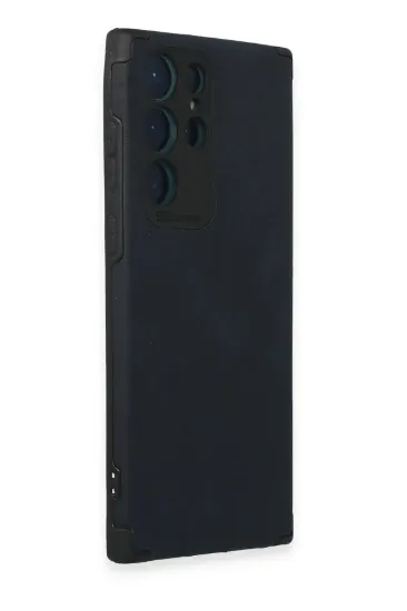 Newface Samsung Galaxy S22 Ultra Kılıf Loop Deri Silikon - Lacivert resmi