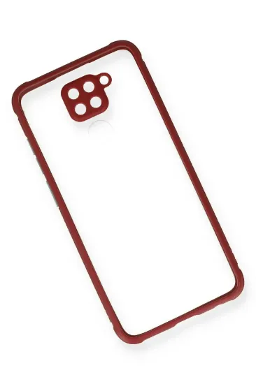 Newface Xiaomi Redmi Note 9 Kılıf Miami Şeffaf Silikon - Fuşya resmi