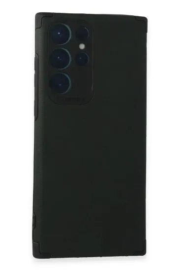 Newface Samsung Galaxy S22 Ultra Kılıf Loop Deri Silikon - Yeşil resmi
