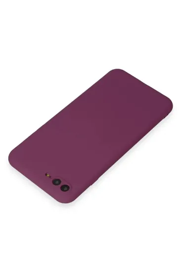 Newface iPhone 7 Plus Kılıf First Silikon - Mürdüm resmi