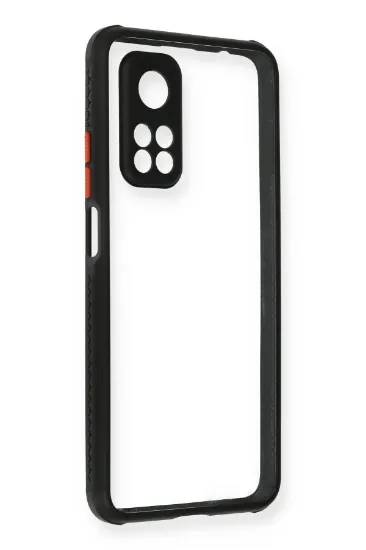 Newface Xiaomi Mi 10T Pro Kılıf Miami Şeffaf Silikon - Siyah resmi