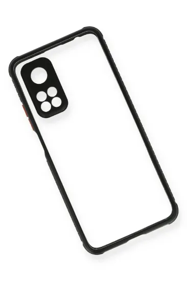 Newface Xiaomi Mi 10T Pro Kılıf Miami Şeffaf Silikon - Siyah resmi