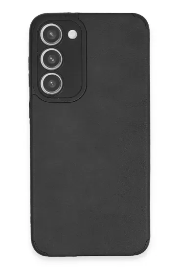 Newface Samsung Galaxy S23 Plus Kılıf Loop Deri Silikon - Siyah resmi