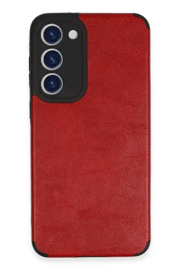 Newface Samsung Galaxy S23 Plus Kılıf Loop Deri Silikon - Kırmızı resmi