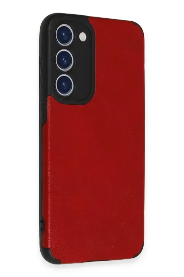 Newface Samsung Galaxy S23 Plus Kılıf Loop Deri Silikon - Kırmızı resmi