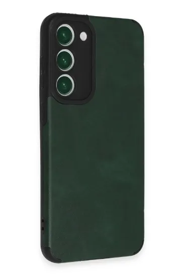 Newface Samsung Galaxy S23 Plus Kılıf Loop Deri Silikon - Yeşil resmi