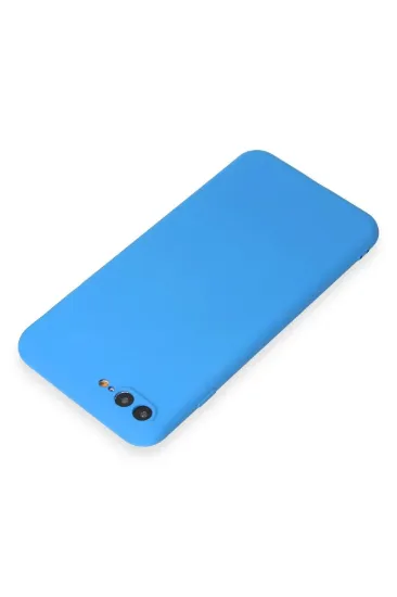 Newface iPhone 7 Plus Kılıf First Silikon - Mavi resmi