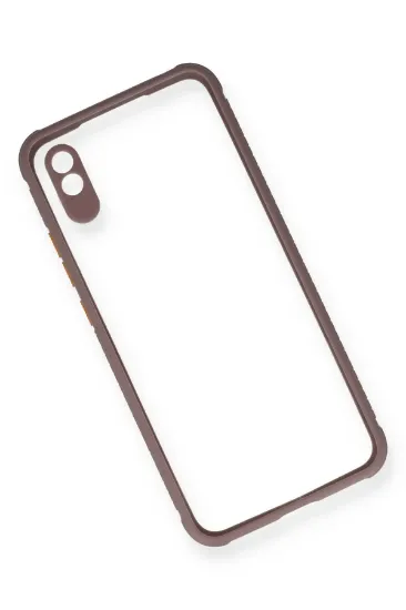 Newface Xiaomi Redmi 9A Kılıf Miami Şeffaf Silikon - Açık Mor resmi