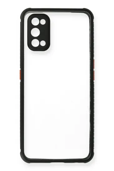 Newface Realme 7 Pro Kılıf Miami Şeffaf Silikon - Siyah resmi