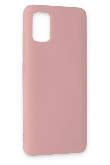 Newface Samsung Galaxy A51 Kılıf Nano içi Kadife Silikon - Pudra resmi