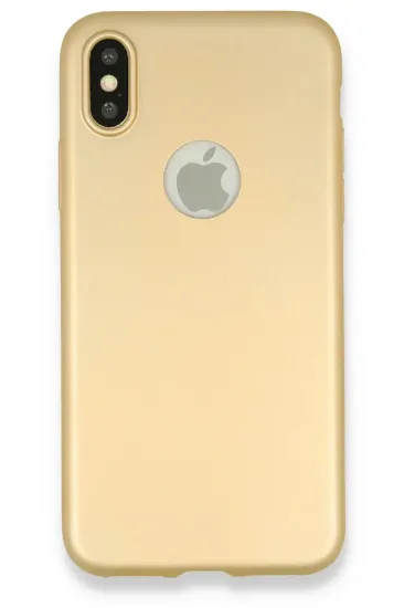 Newface iPhone X Kılıf First Silikon - Gold resmi