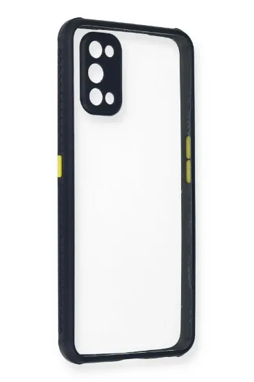 Newface Realme 7 Pro Kılıf Miami Şeffaf Silikon - Lacivert resmi