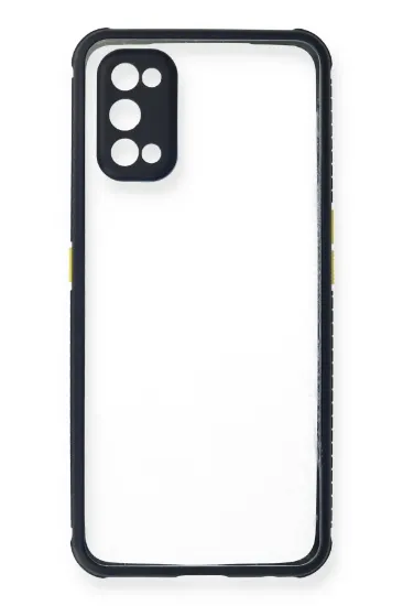 Newface Realme 7 Pro Kılıf Miami Şeffaf Silikon - Lacivert resmi