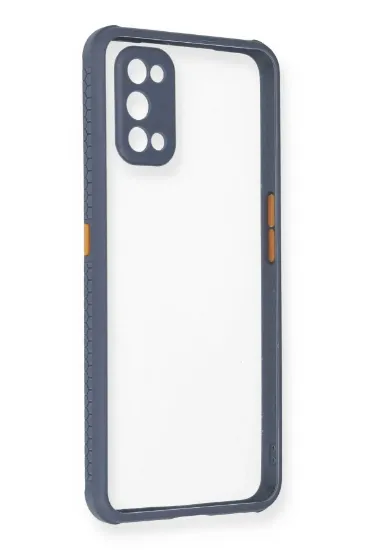 Newface Realme 7 Pro Kılıf Miami Şeffaf Silikon - Gri resmi