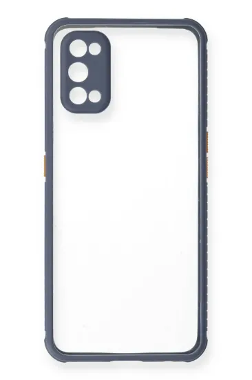 Newface Realme 7 Pro Kılıf Miami Şeffaf Silikon - Gri resmi