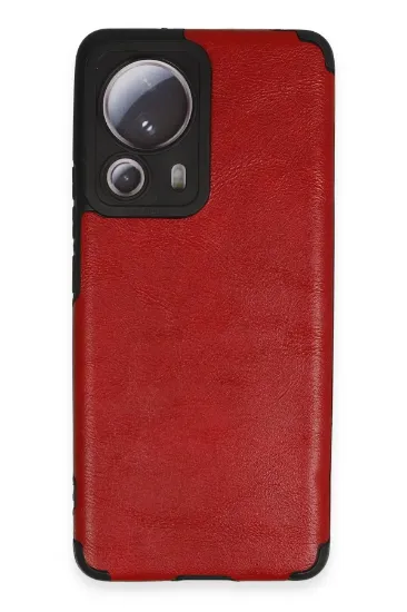 Newface Xiaomi Mi 13 Lite Kılıf Loop Deri Silikon - Kırmızı resmi