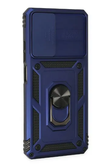Newface Xiaomi Redmi Note 11 Pro Kılıf Pars Lens Yüzüklü Silikon - Lacivert resmi