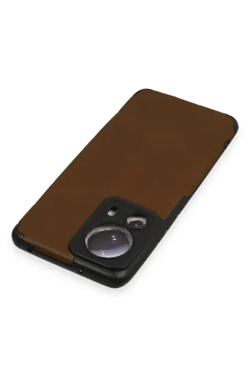 Newface Xiaomi Mi 13 Lite Kılıf Loop Deri Silikon - Kahverengi resmi
