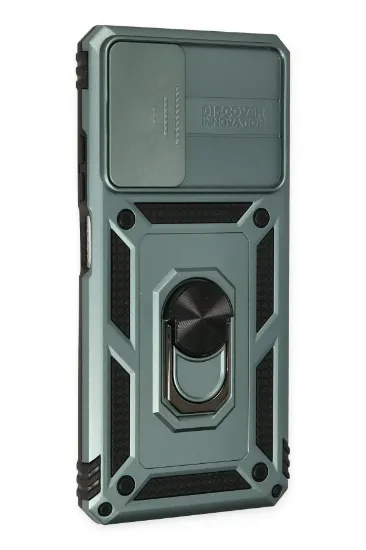 Newface Xiaomi Redmi Note 11 Pro Kılıf Pars Lens Yüzüklü Silikon - Yeşil resmi