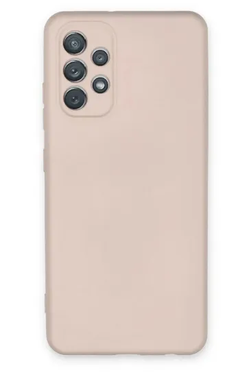 Newface Samsung Galaxy A72 Kılıf Nano içi Kadife Silikon - Pudra resmi