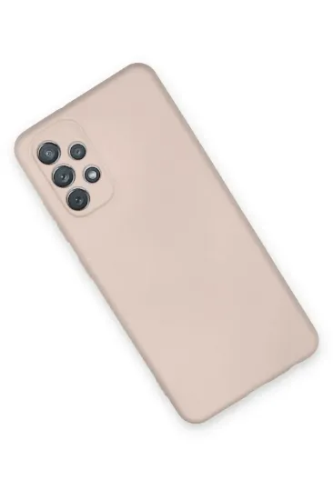 Newface Samsung Galaxy A72 Kılıf Nano içi Kadife Silikon - Pudra resmi