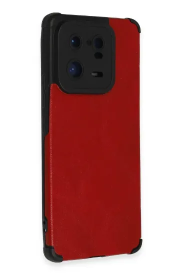Newface Xiaomi Mi 13 Pro Kılıf Loop Deri Silikon - Kırmızı resmi