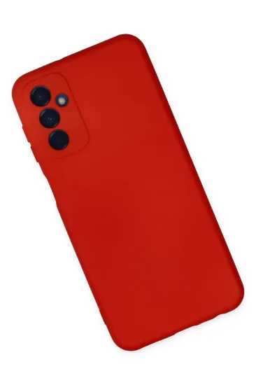 Newface Samsung Galaxy M23 Kılıf Nano içi Kadife Silikon - Kırmızı resmi