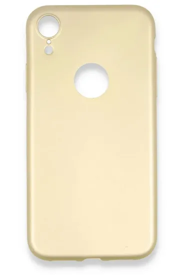 Newface iPhone XR Kılıf First Silikon - Gold resmi