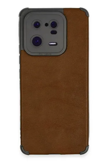 Newface Xiaomi Mi 13 Pro Kılıf Loop Deri Silikon - Kahverengi resmi