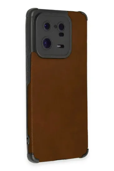 Newface Xiaomi Mi 13 Pro Kılıf Loop Deri Silikon - Kahverengi resmi