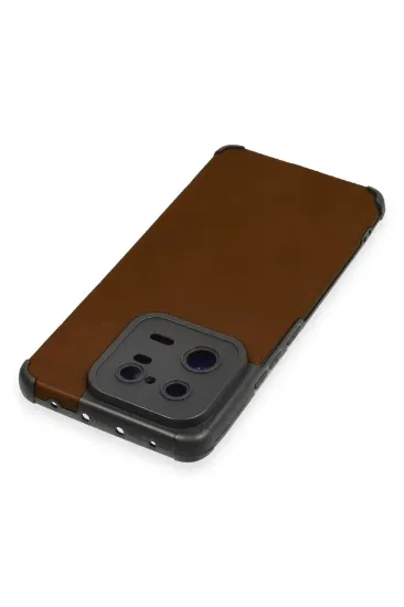 Newface Xiaomi Mi 13 Pro Kılıf Loop Deri Silikon - Kahverengi resmi