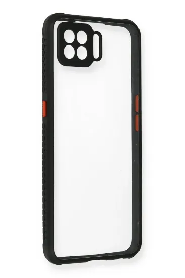 Newface Oppo A73 Kılıf Miami Şeffaf Silikon - Siyah resmi