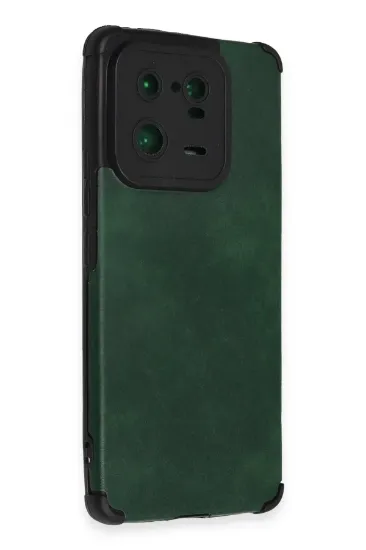 Newface Xiaomi Mi 13 Pro Kılıf Loop Deri Silikon - Yeşil resmi