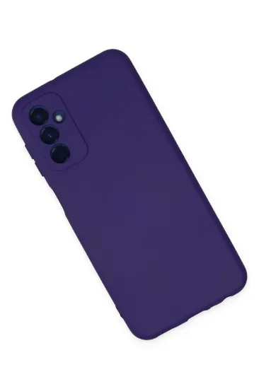 Newface Samsung Galaxy M23 Kılıf Nano içi Kadife Silikon - Mor resmi