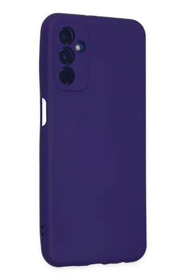 Newface Samsung Galaxy M23 Kılıf Nano içi Kadife Silikon - Mor resmi