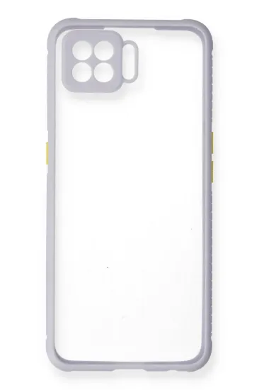 Newface Oppo A73 Kılıf Miami Şeffaf Silikon - Lila resmi