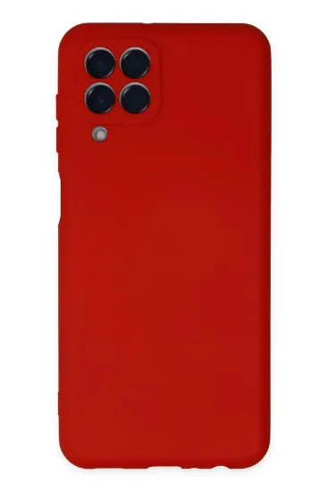 Newface Samsung Galaxy M33 Kılıf Nano içi Kadife Silikon - Kırmızı resmi