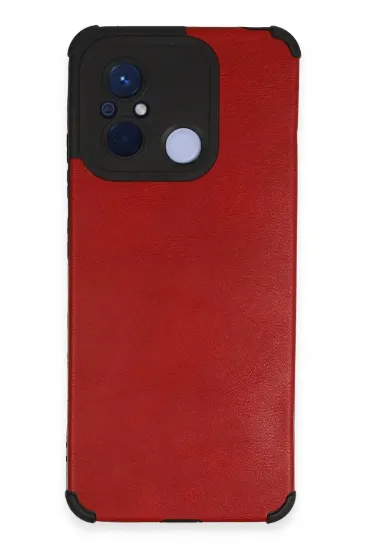 Newface Xiaomi Redmi 12C Kılıf Loop Deri Silikon - Kırmızı resmi