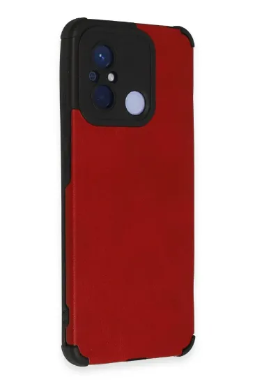 Newface Xiaomi Redmi 12C Kılıf Loop Deri Silikon - Kırmızı resmi
