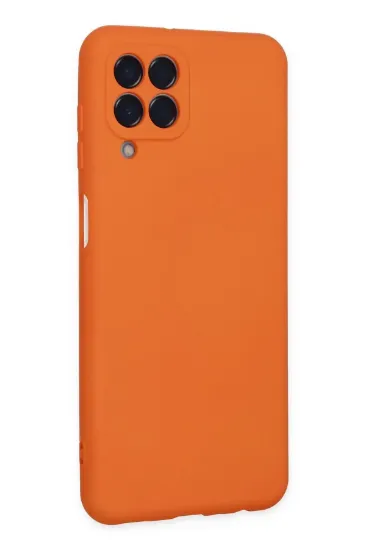 Newface Samsung Galaxy M33 Kılıf Nano içi Kadife Silikon - Turuncu resmi