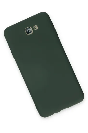 Newface Samsung Galaxy J7 Prime Kılıf Nano içi Kadife Silikon - Koyu Yeşil resmi