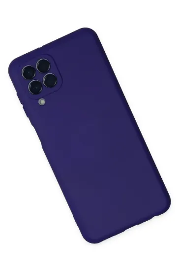 Newface Samsung Galaxy M33 Kılıf Nano içi Kadife Silikon - Mor resmi