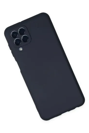 Newface Samsung Galaxy M33 Kılıf Nano içi Kadife Silikon - Lacivert resmi