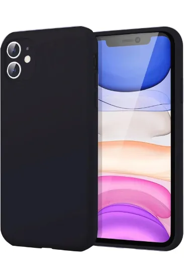 Newface iPhone 11 Kılıf First Silikon - Siyah resmi