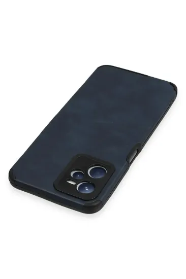 Newface Realme C35 Kılıf Loop Deri Silikon - Lacivert resmi