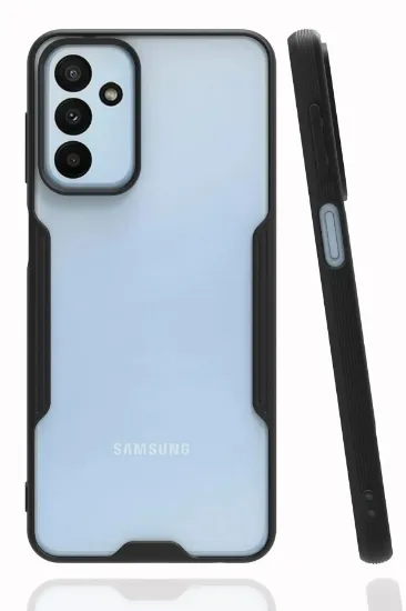 Newface Samsung Galaxy M23 Kılıf Platin Silikon - Siyah resmi