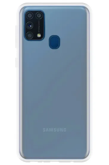 Newface Samsung Galaxy M31 Kılıf Lüx Şeffaf Silikon resmi