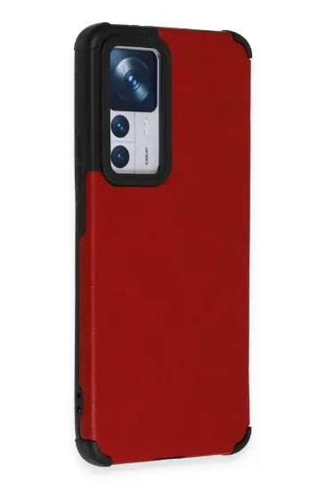 Newface Xiaomi Mi 12T Kılıf Loop Deri Silikon - Kırmızı resmi
