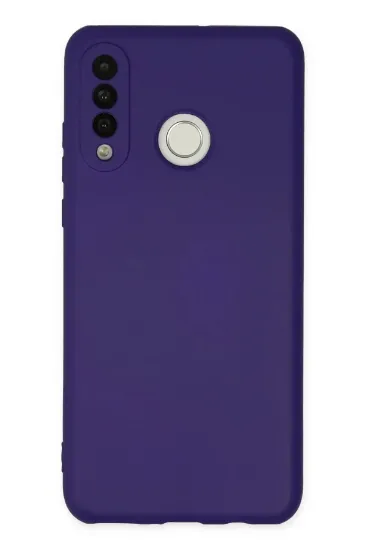 Newface Huawei P30 Lite Kılıf Nano içi Kadife Silikon - Mor resmi