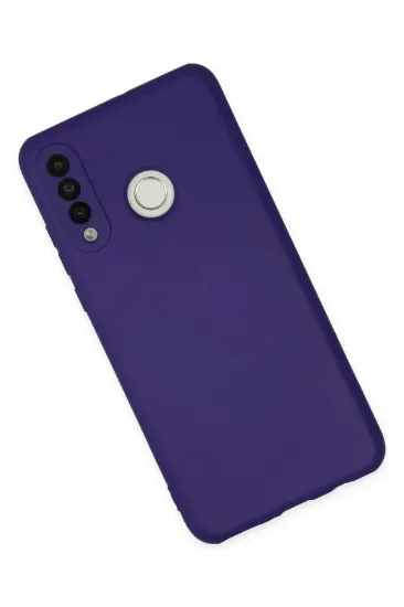 Newface Huawei P30 Lite Kılıf Nano içi Kadife Silikon - Mor resmi